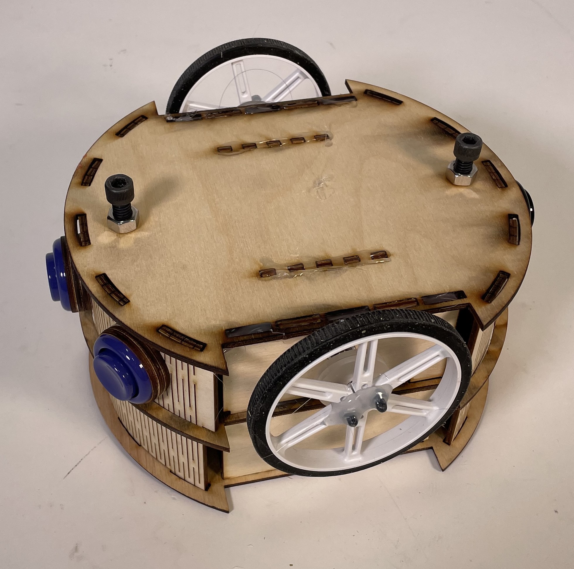 Image of bottom of driving robot