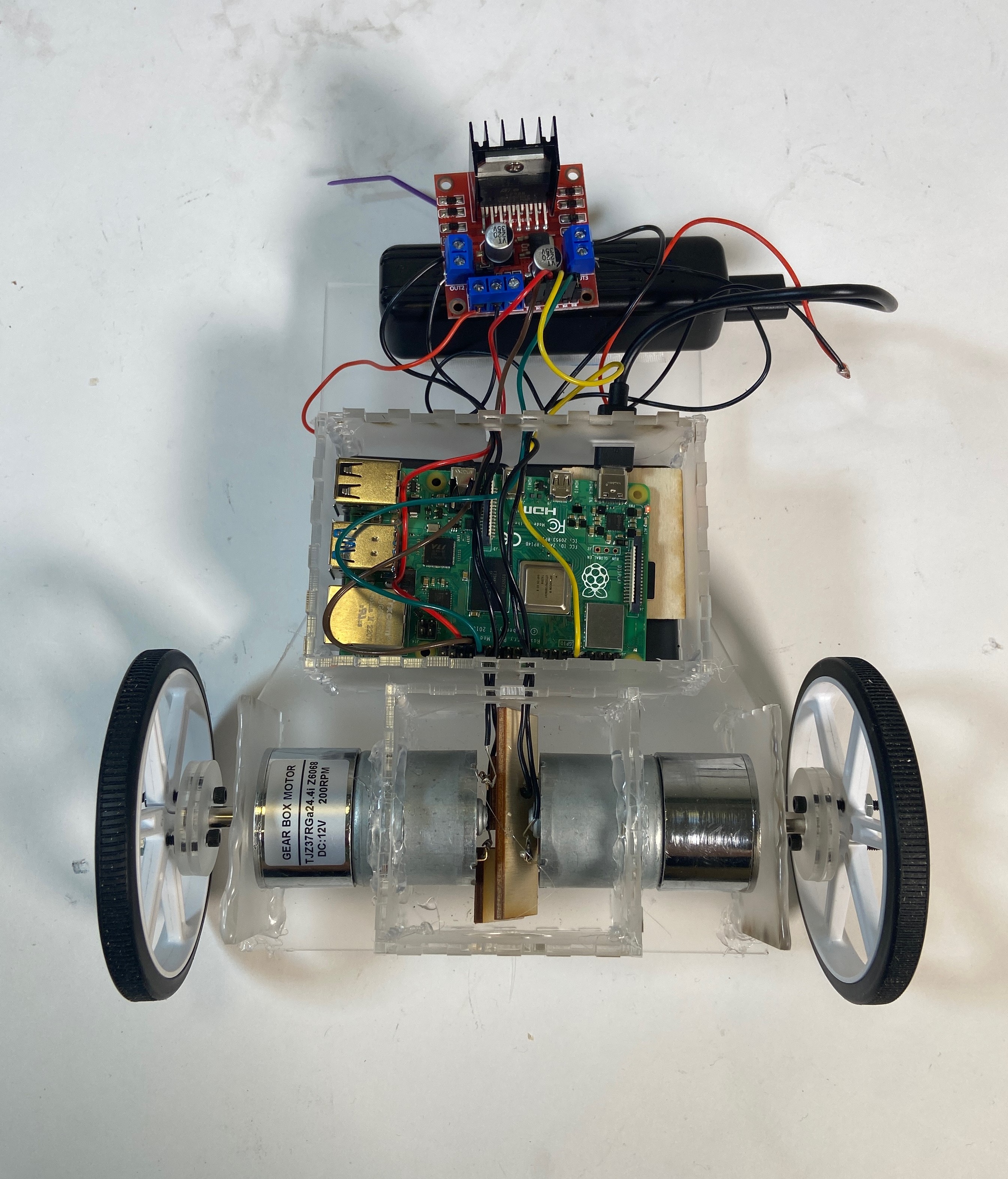 Image of guts of stage 1 driving robot